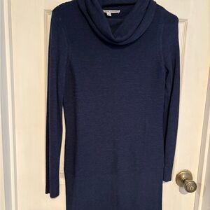 Adrienne Vittadini Deep Blue Cowl Neck Sweater